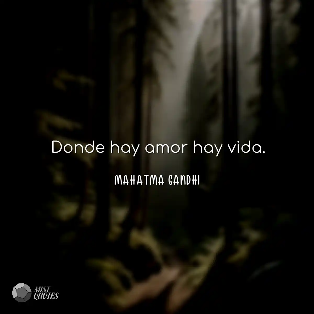 Donde hay amor hay vida.