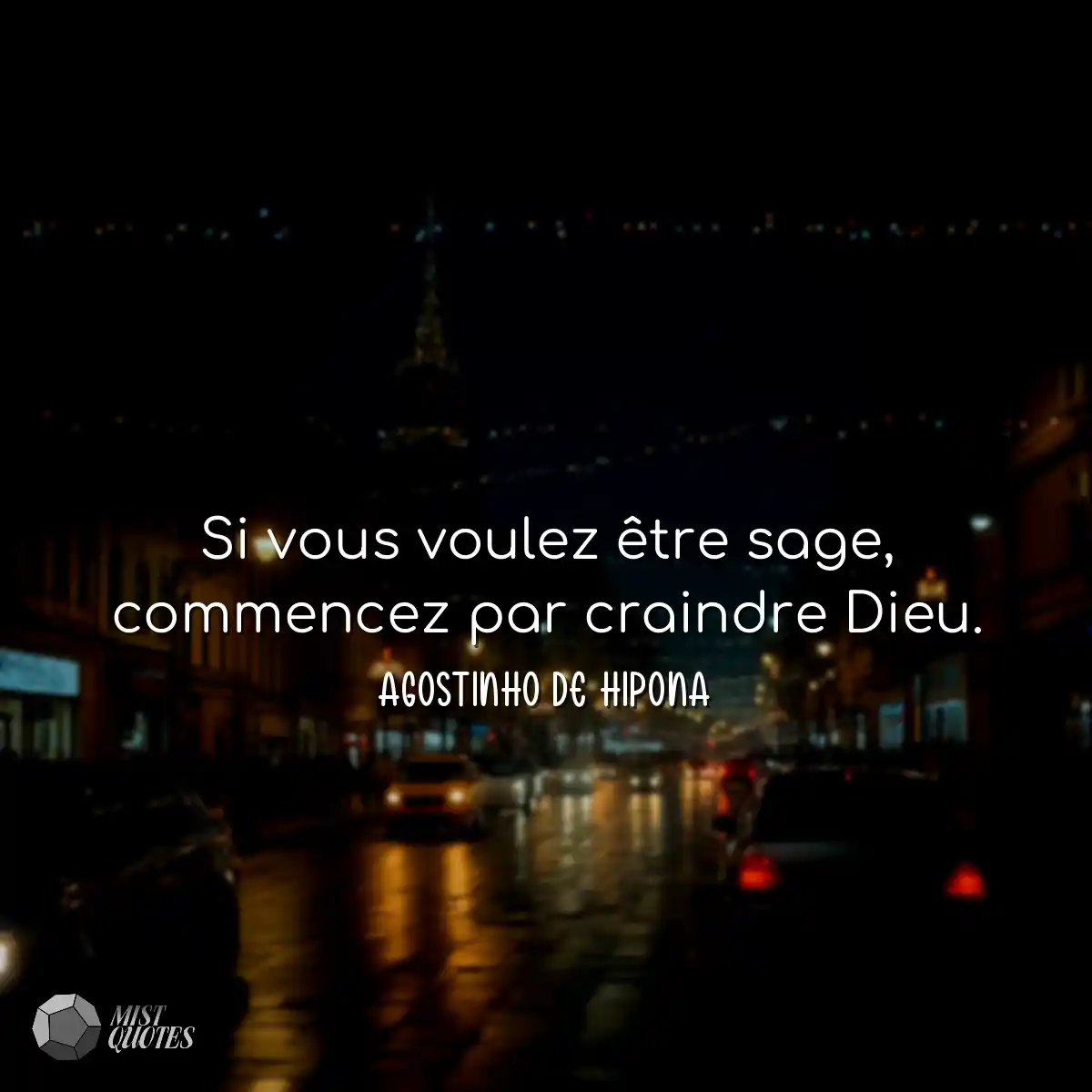 Si vous voulez être sage, commencez par