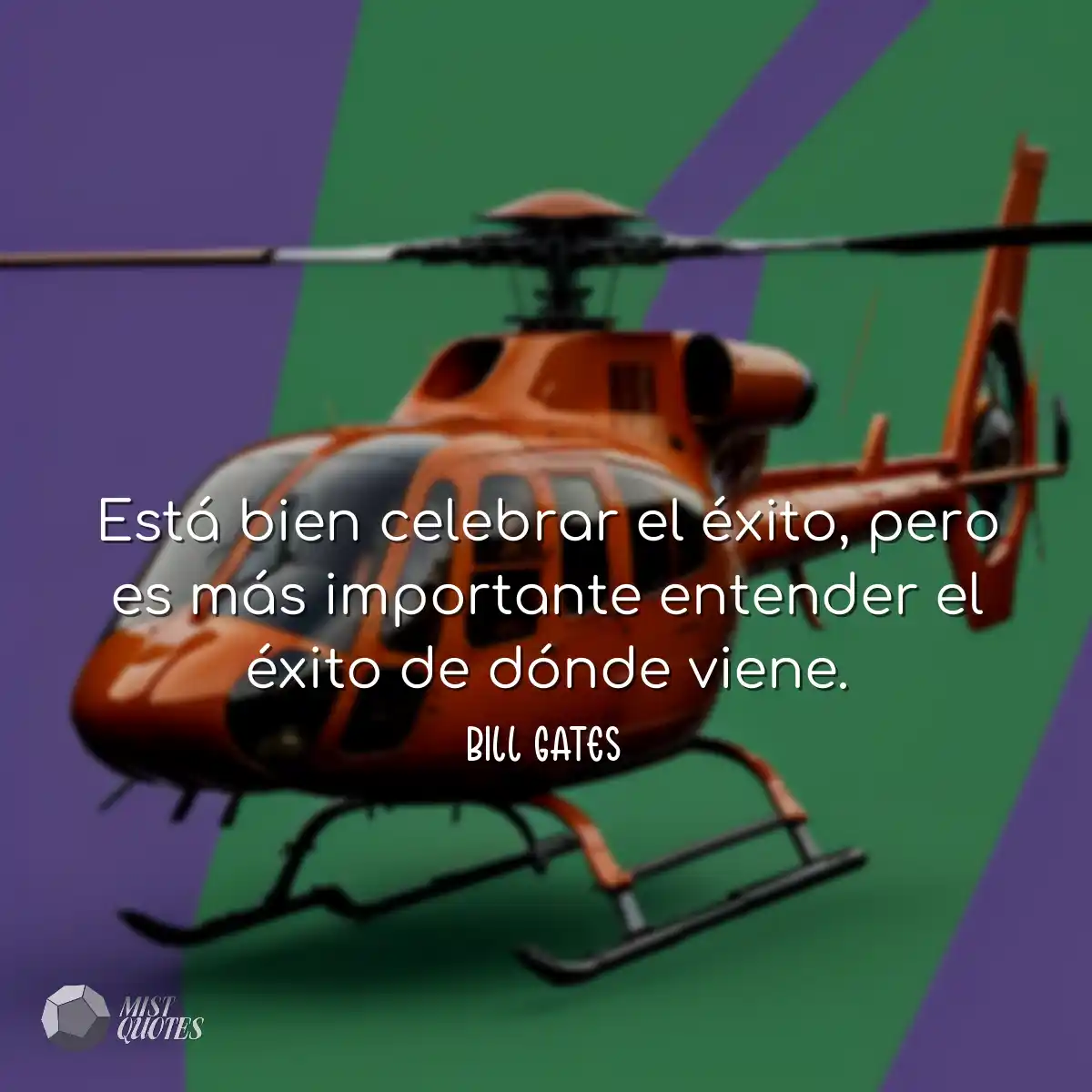 Está bien celebrar el éxito, pero es más important