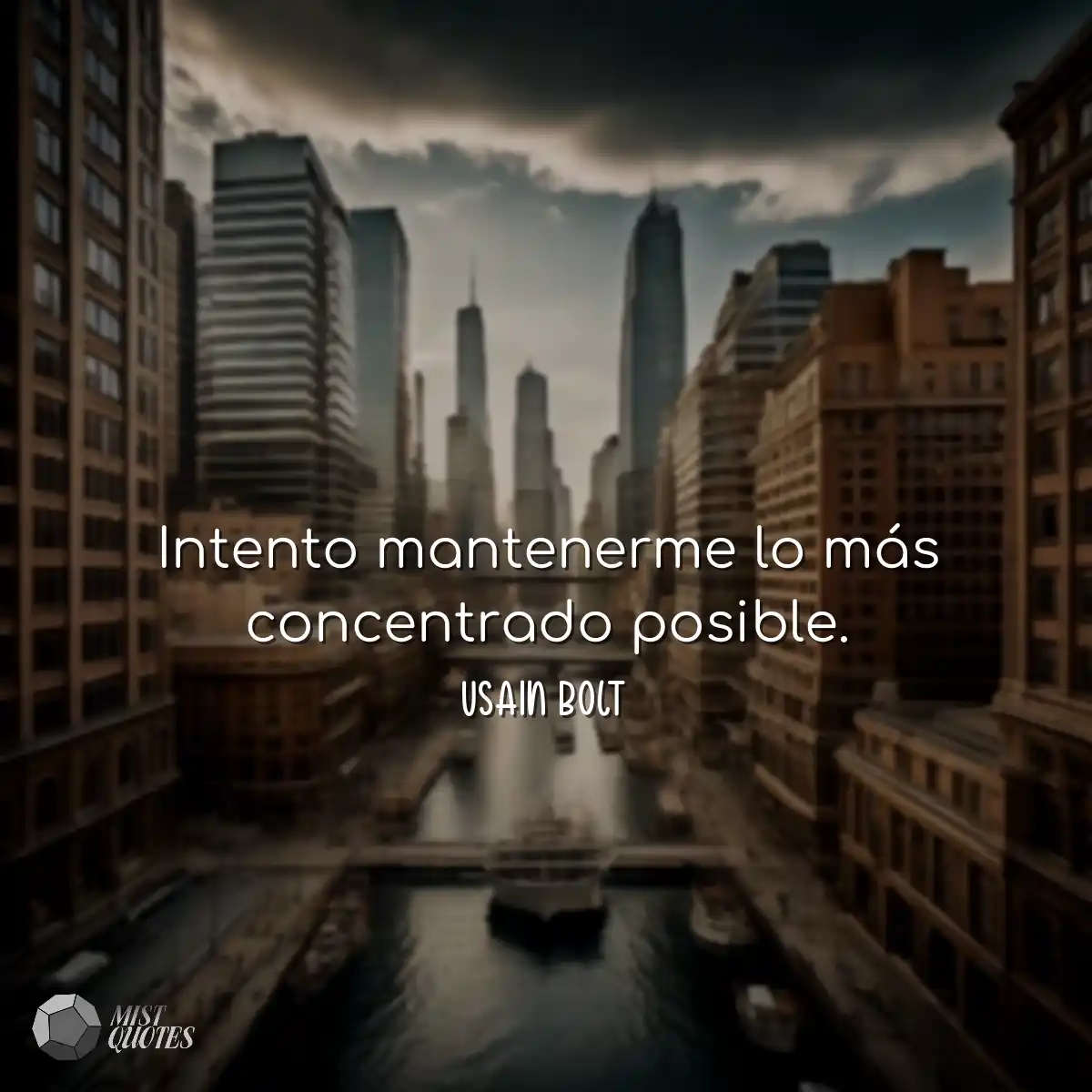 Intento mantenerme lo más concentrado p