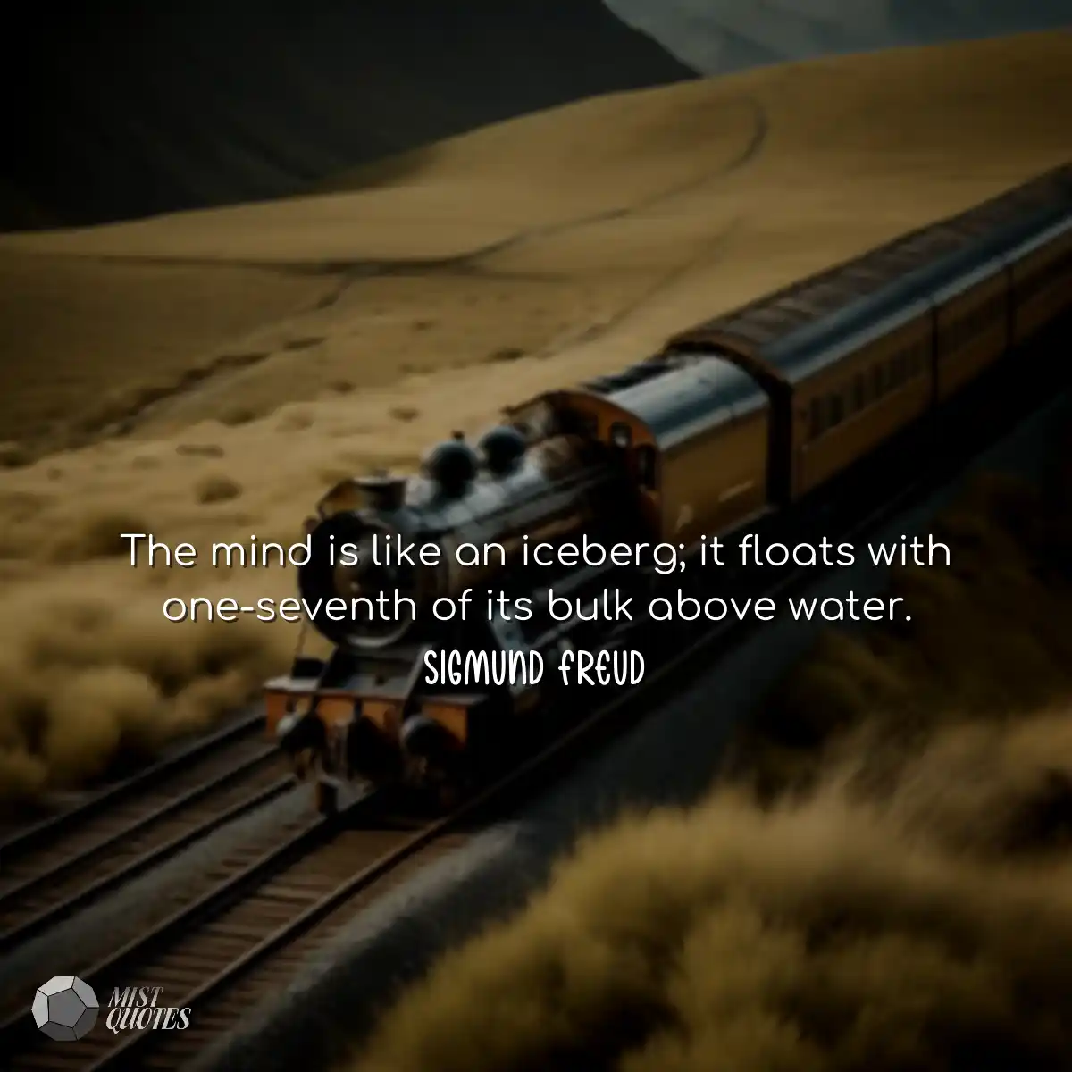 The mind is like an iceberg; it floats with one-se