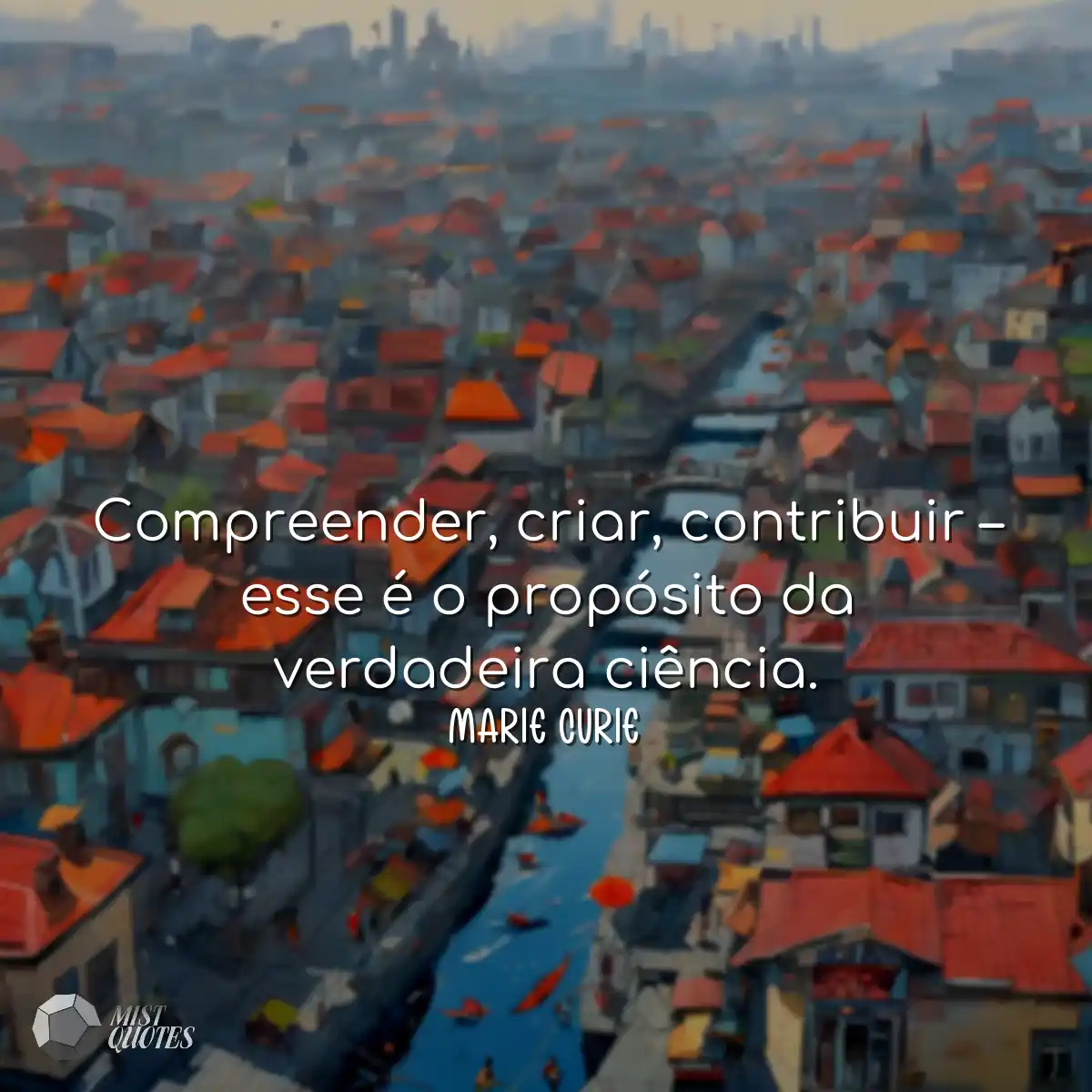 Compreender, criar, contribuir – esse 