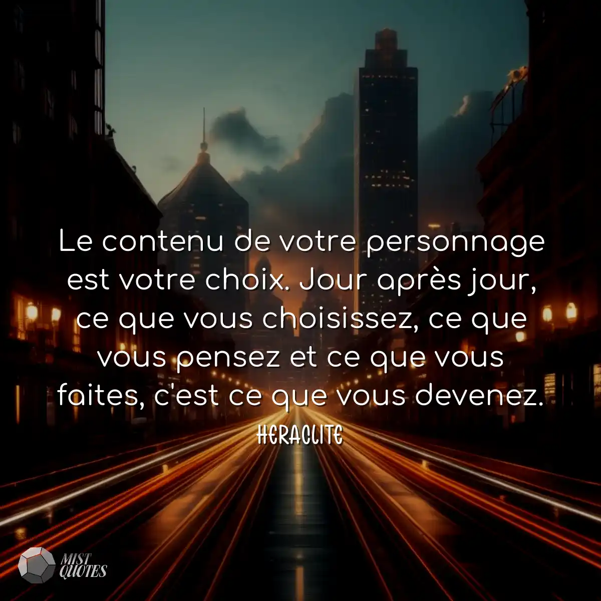 Le contenu de votre personnage est votre choix. Jo