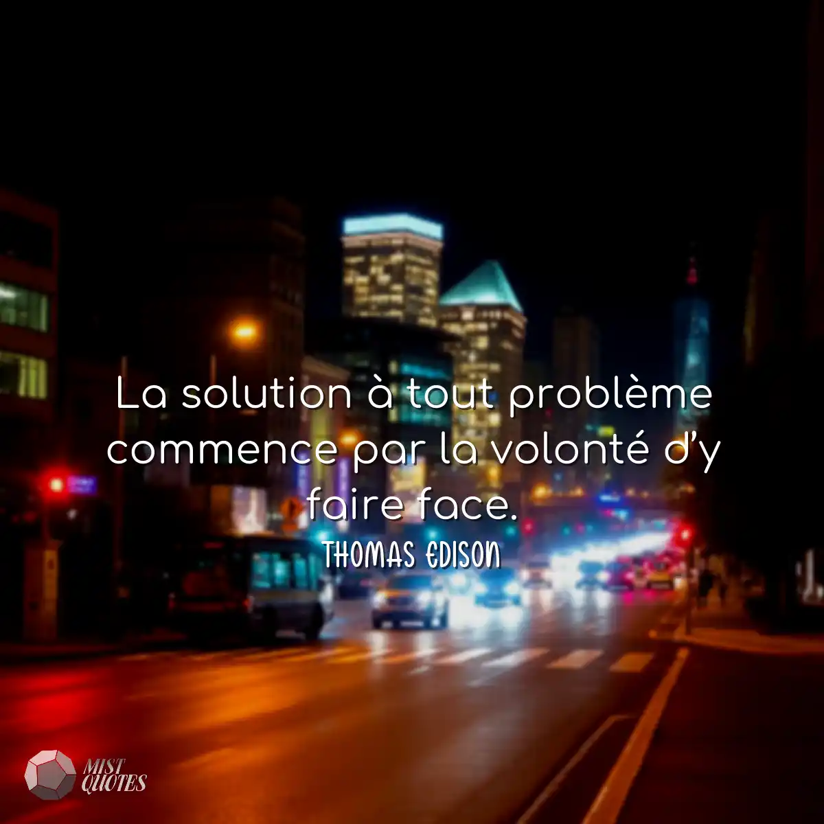 La solution à tout problème commence p