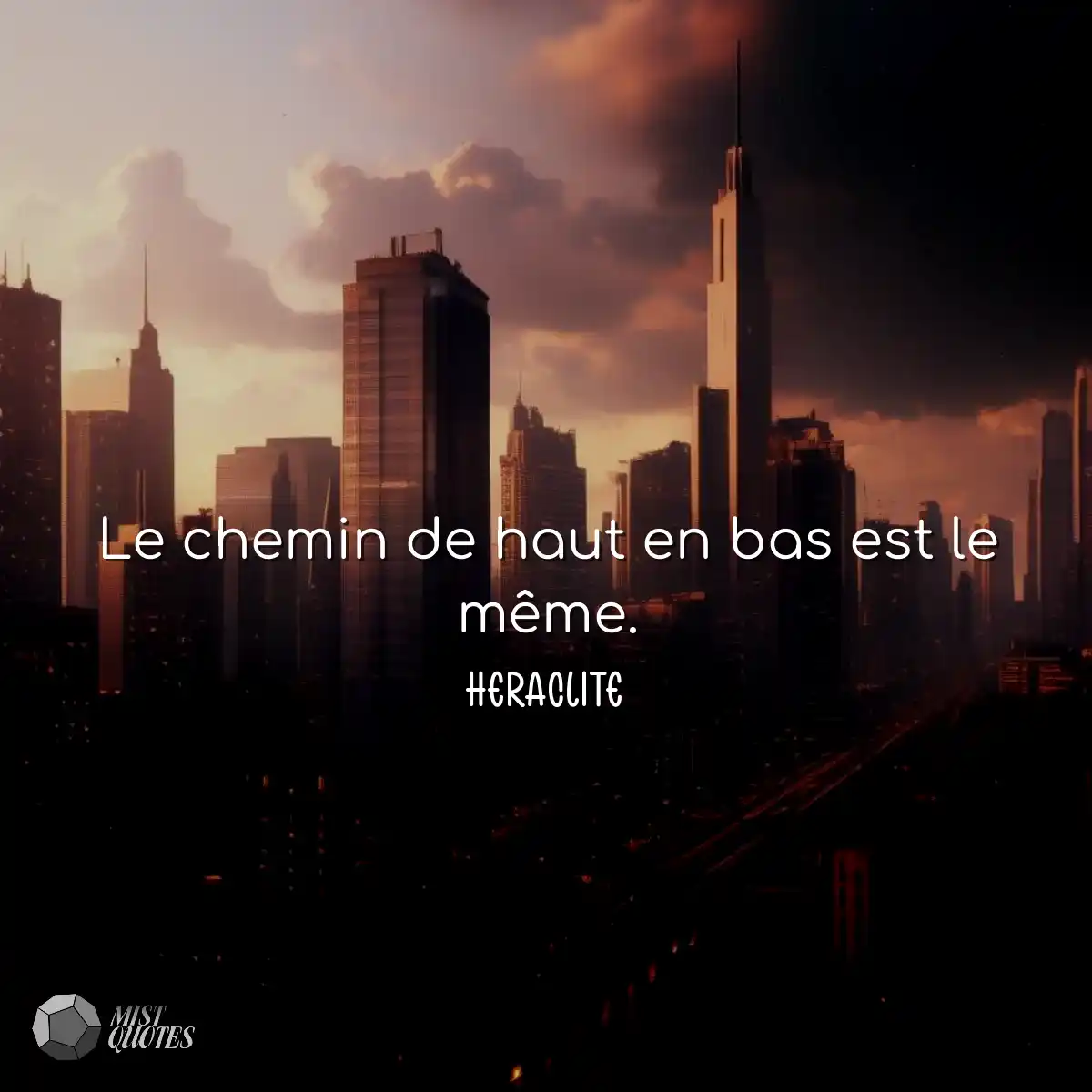 Le chemin de haut en bas est le même.