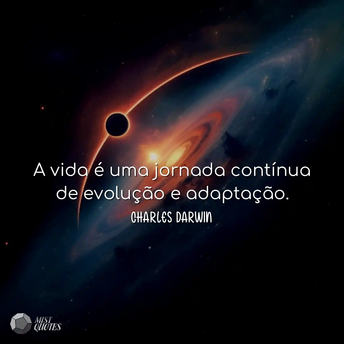 A vida é uma jornada contínua de evolução e adapta