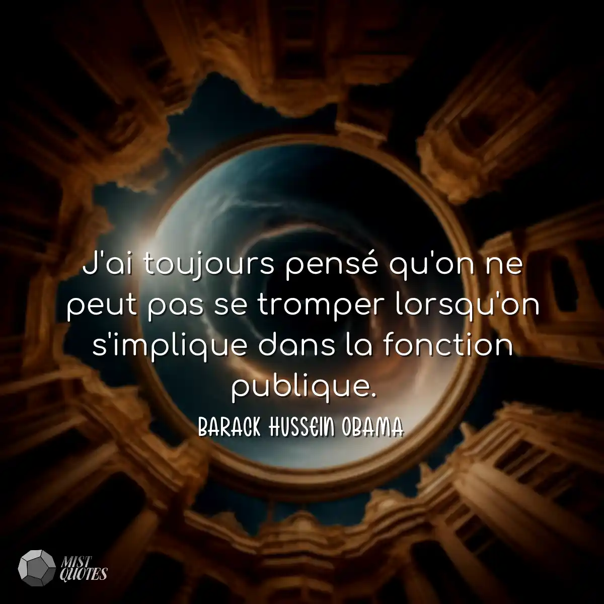 J'ai toujours pensé qu'on ne peut pas s