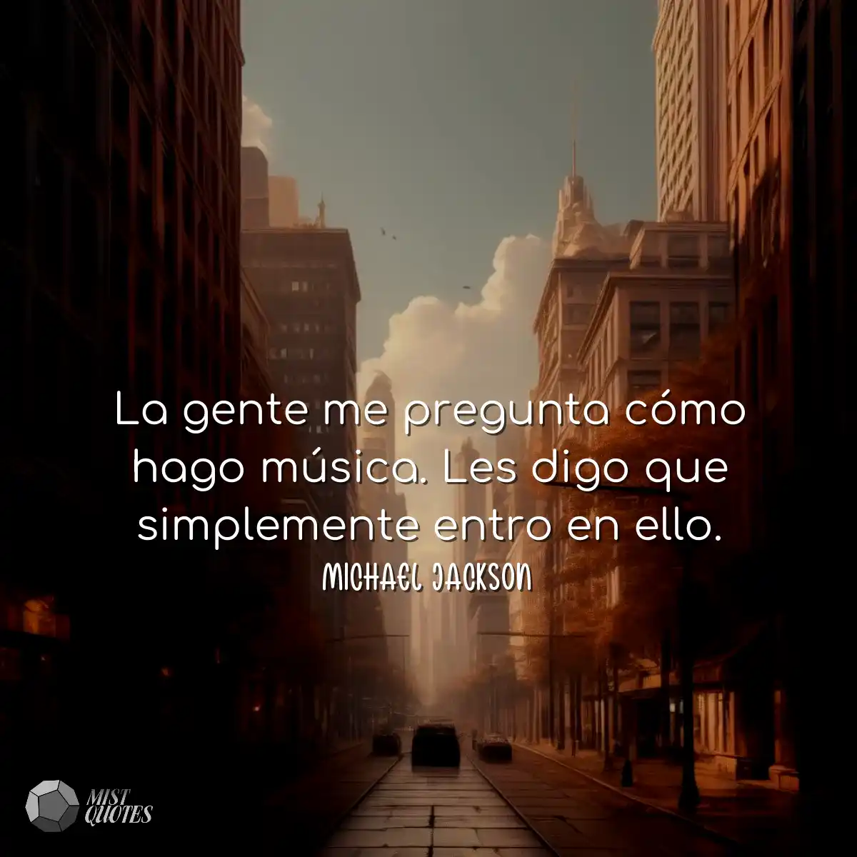 La gente me pregunta cómo hago música. Les digo qu