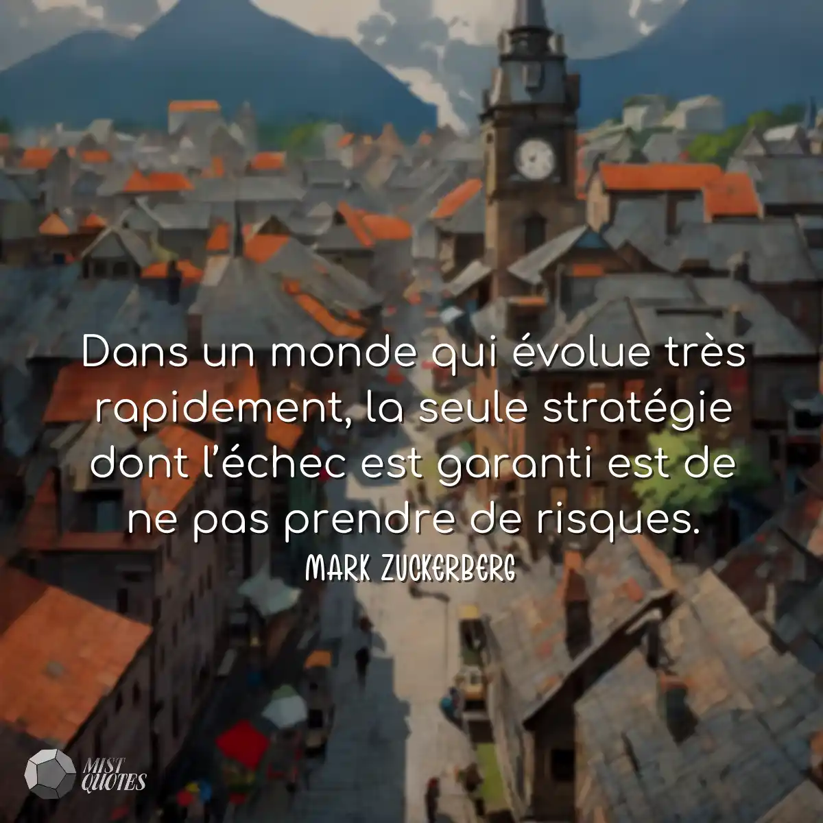 Dans un monde qui évolue très rapidement, la seule