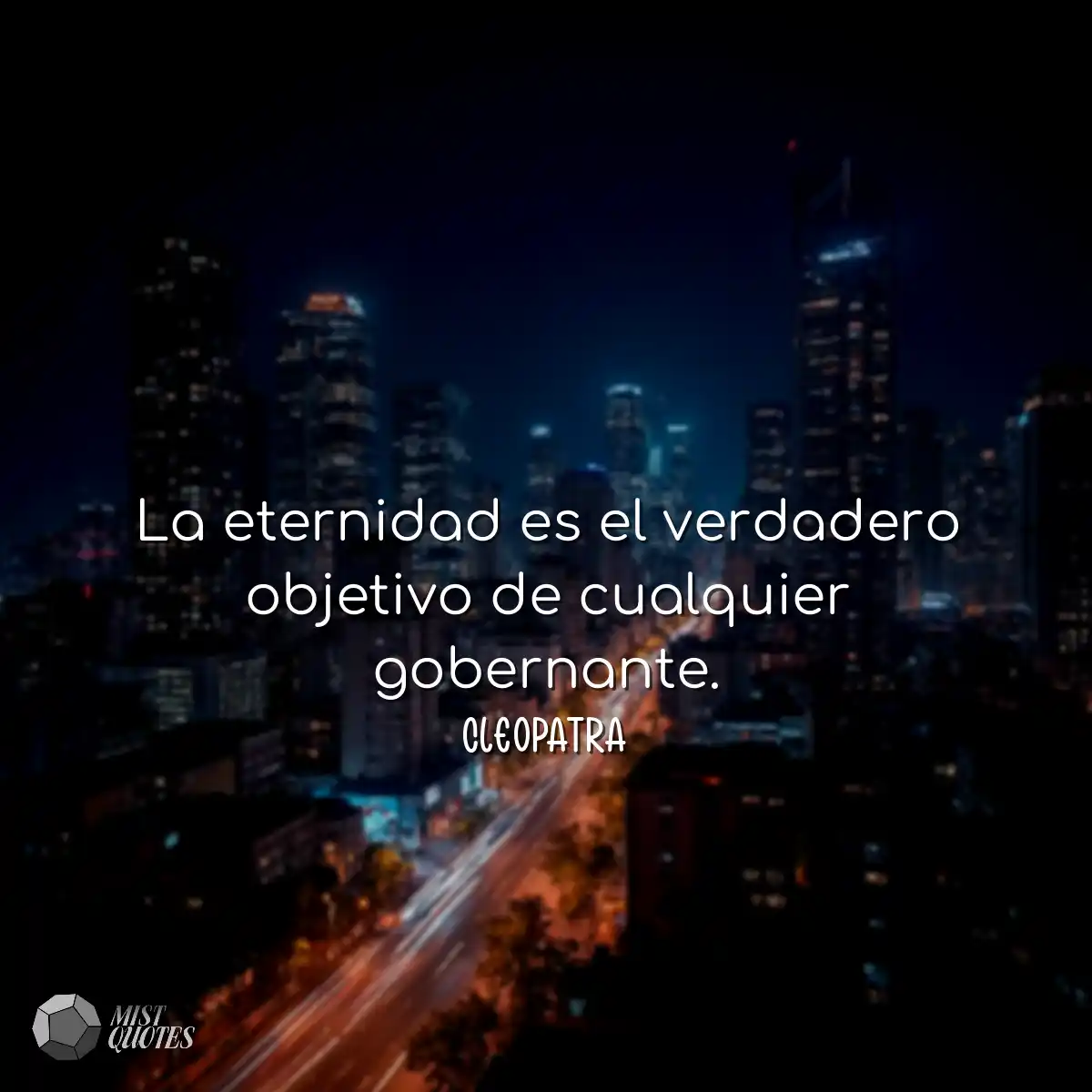 La eternidad es el verdadero objetivo de