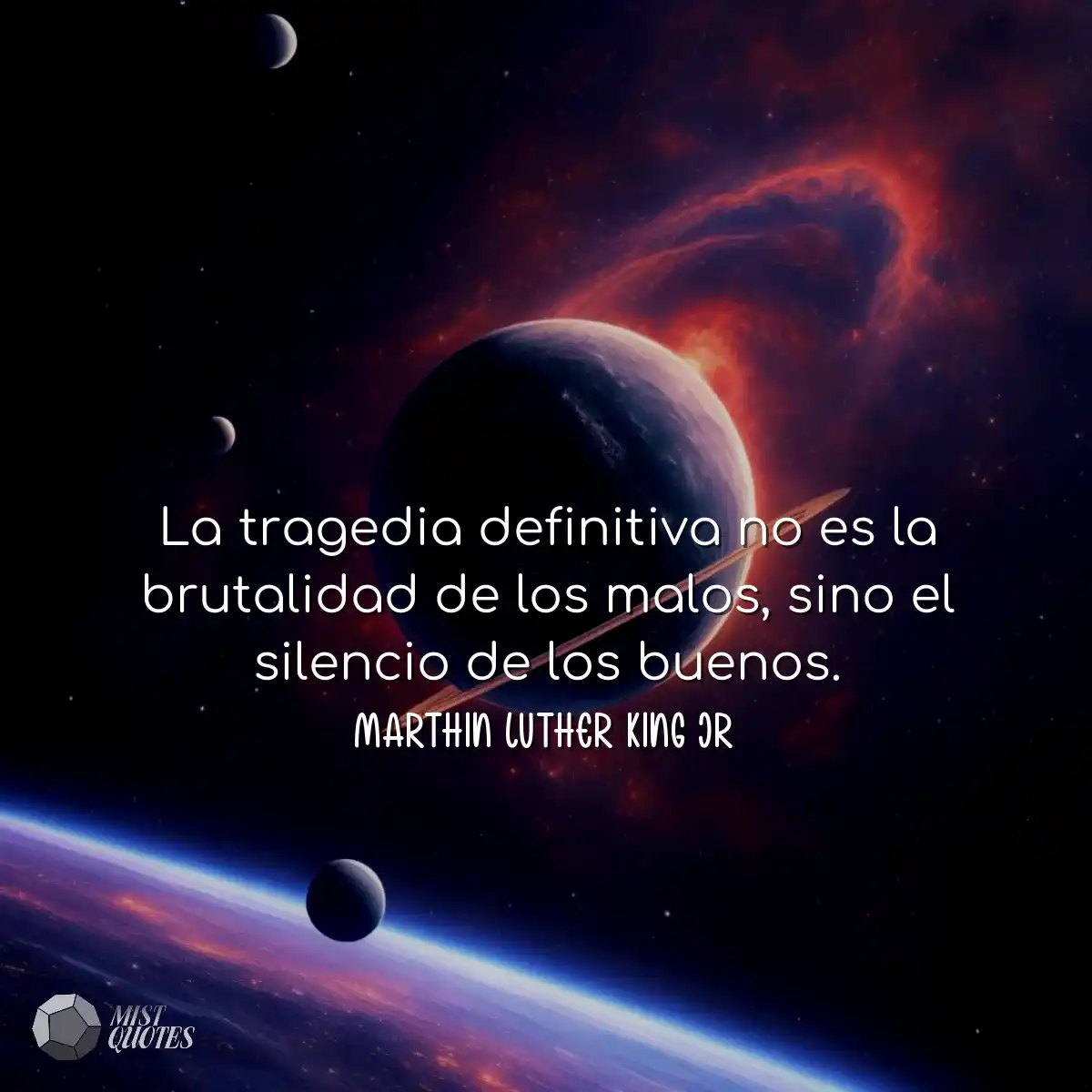 La tragedia definitiva no es la brutalidad de los 