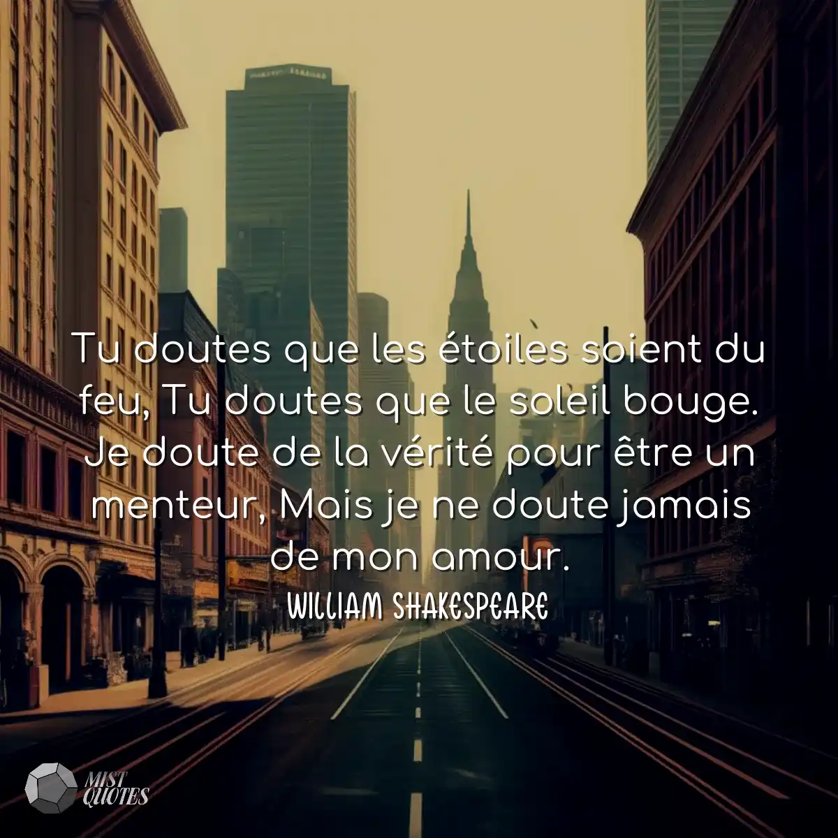 Tu doutes que les étoiles soient du feu