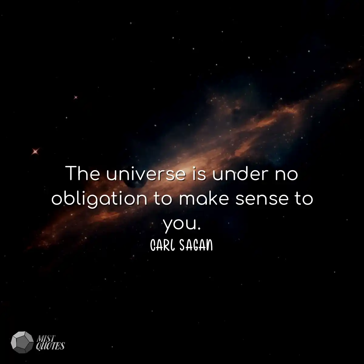 L’univers n’a aucune obligation de d