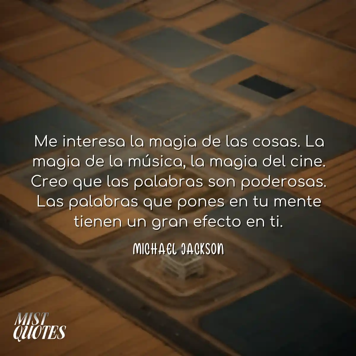 Me interesa la magia de las cosas. La magia de la 
