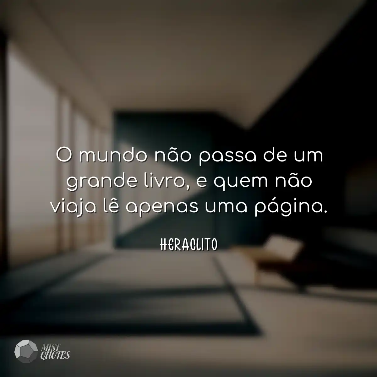 O mundo não passa de um grande livro, e quem não v