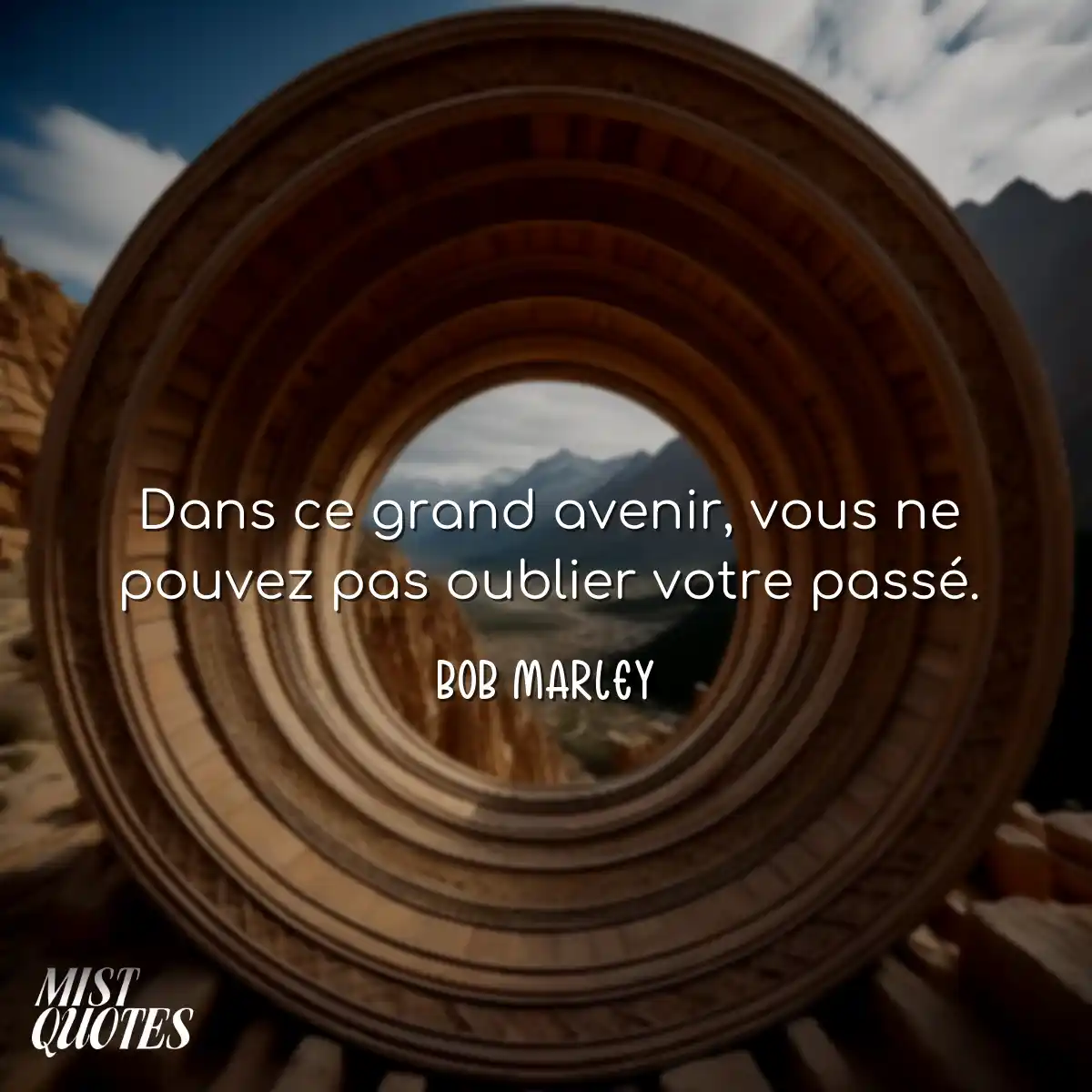 Dans ce grand avenir, vous ne pouvez pas