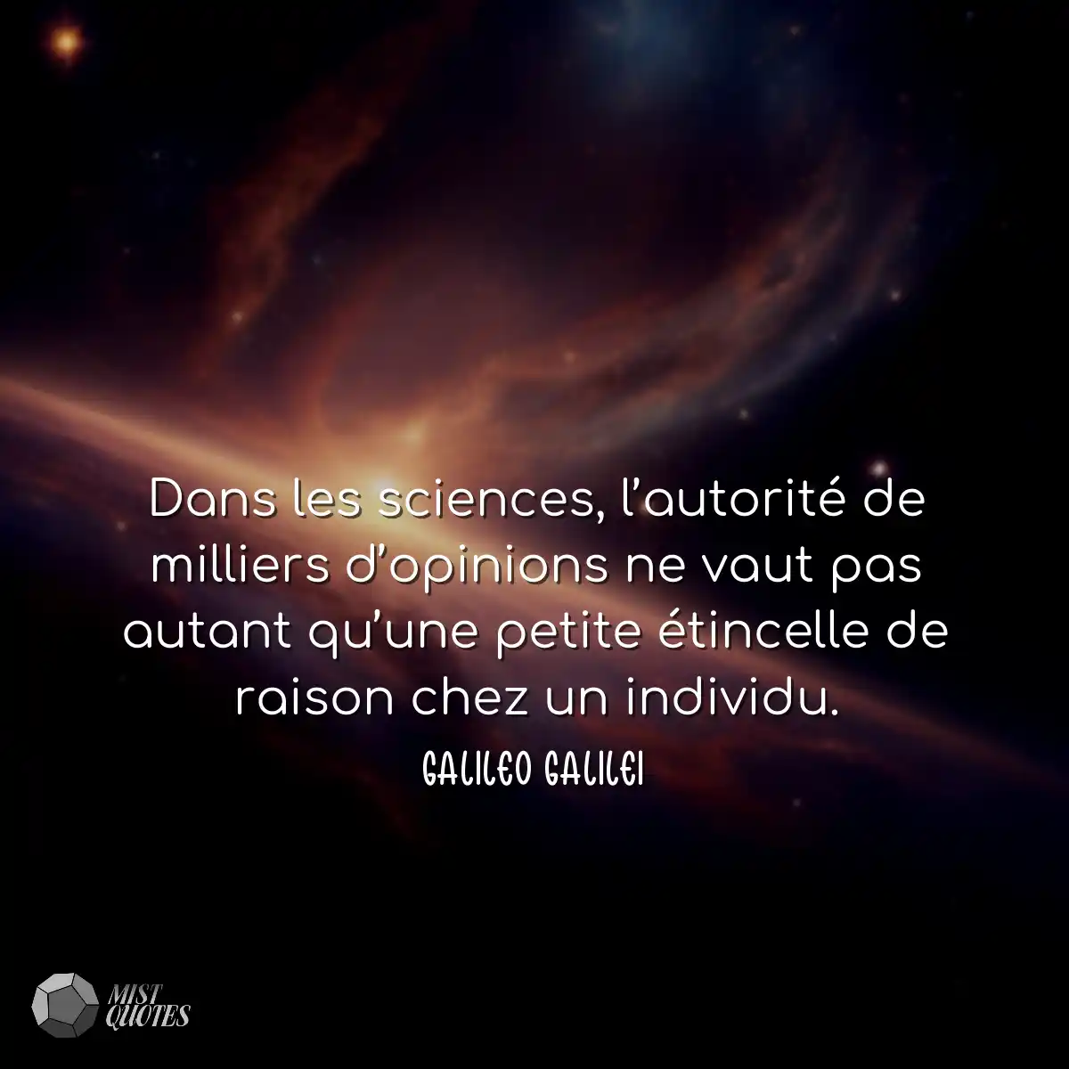 Dans les sciences, l’autorité de milliers d’opinio