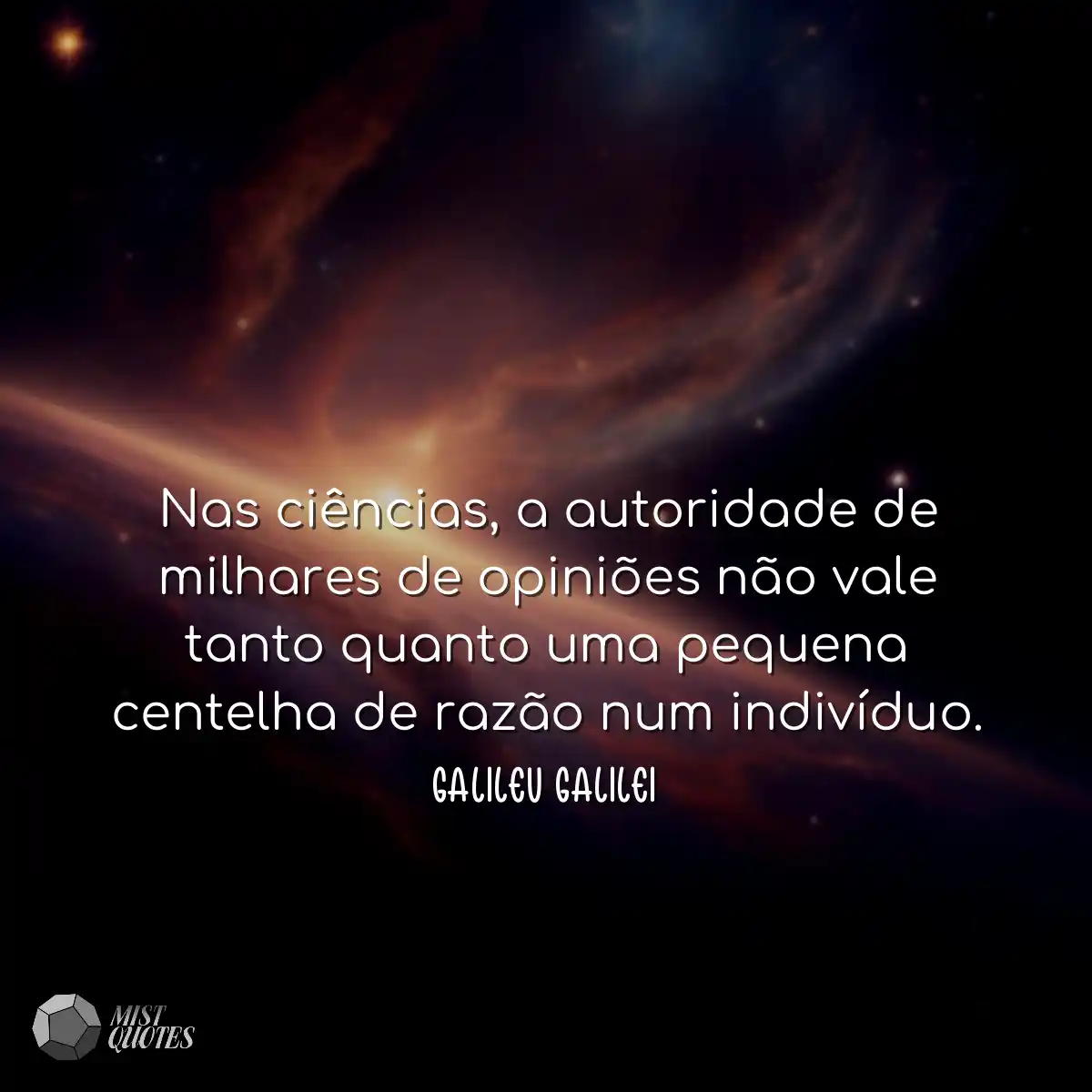 Nas ciências, a autoridade de milhares 