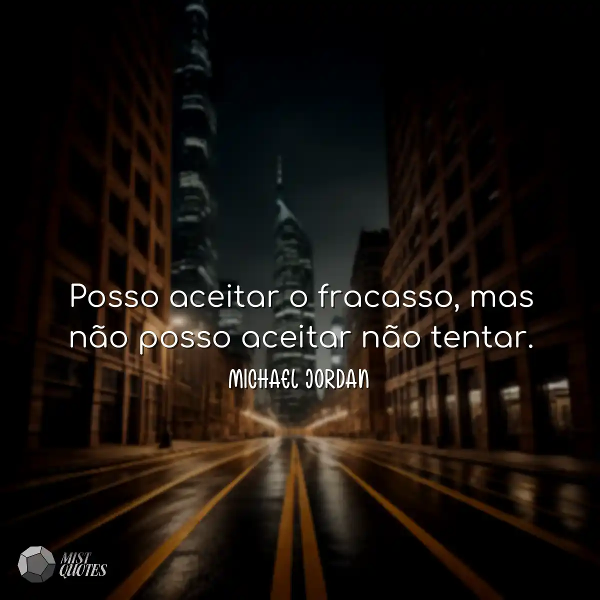 Posso aceitar o fracasso, mas não posso