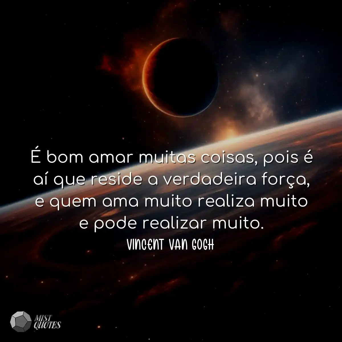 É bom amar muitas coisas, pois é aí q