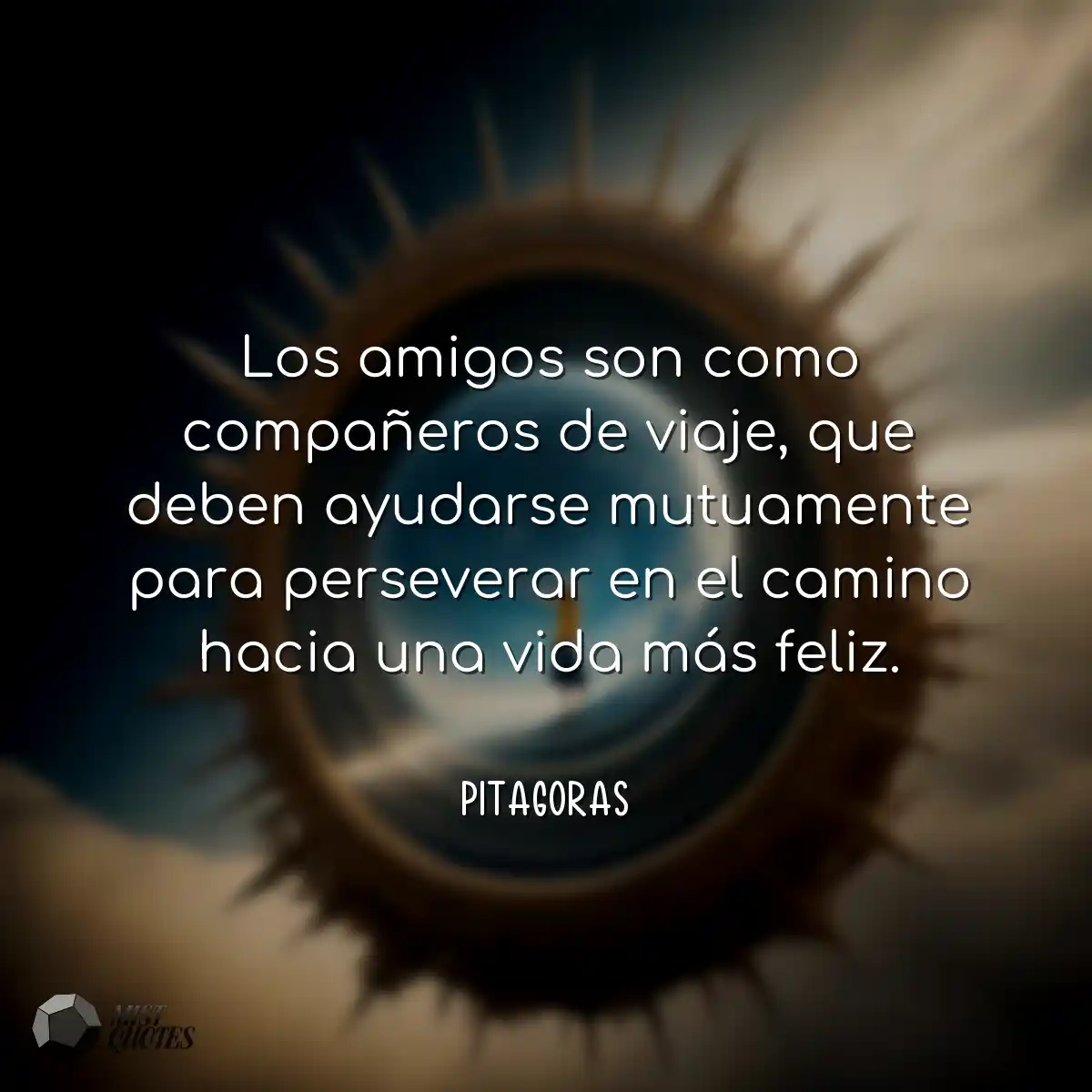Los amigos son como compañeros de viaje