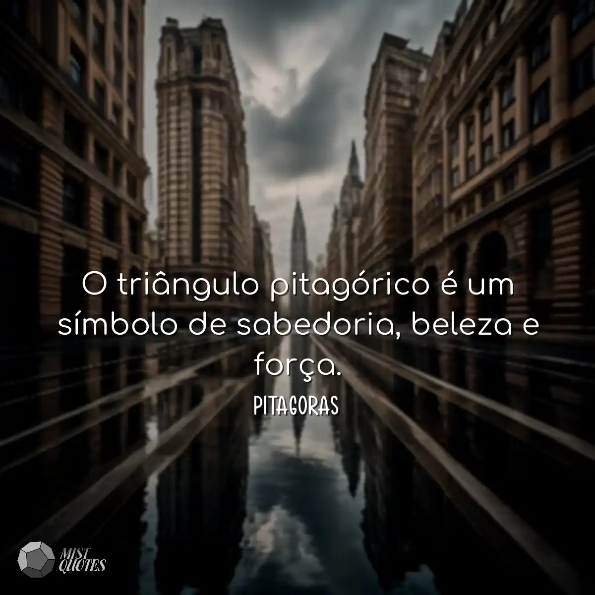 O triângulo pitagórico é um símbolo 