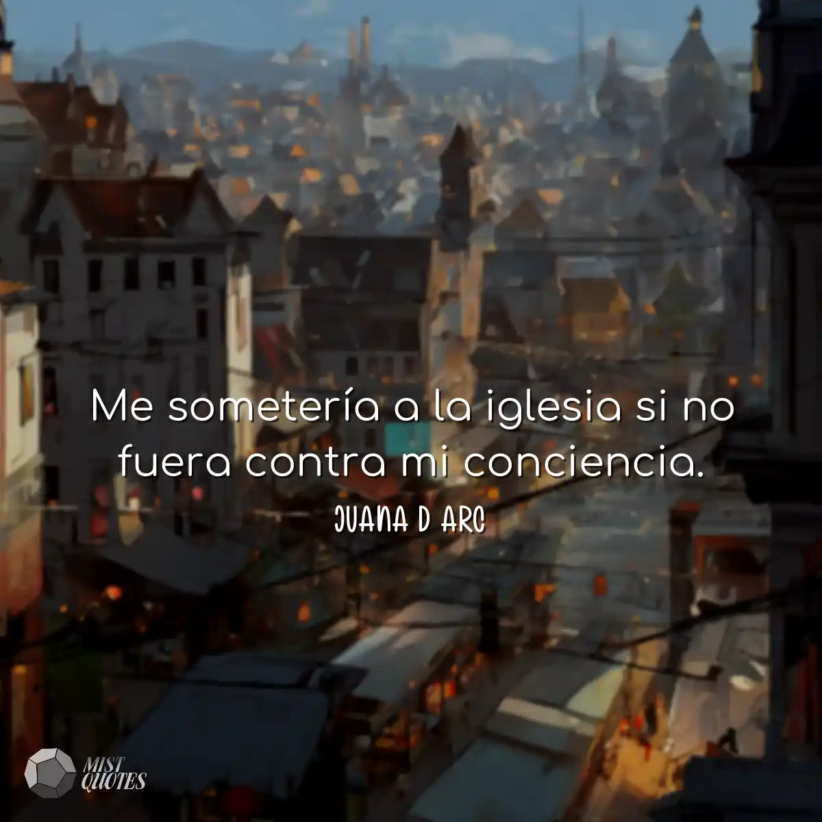 Me sometería a la iglesia si no fuera contra mi co