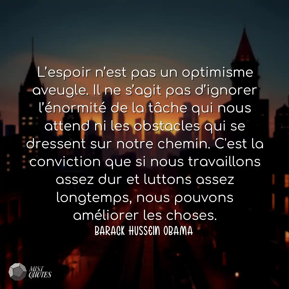 L’espoir n’est pas un optimisme aveu
