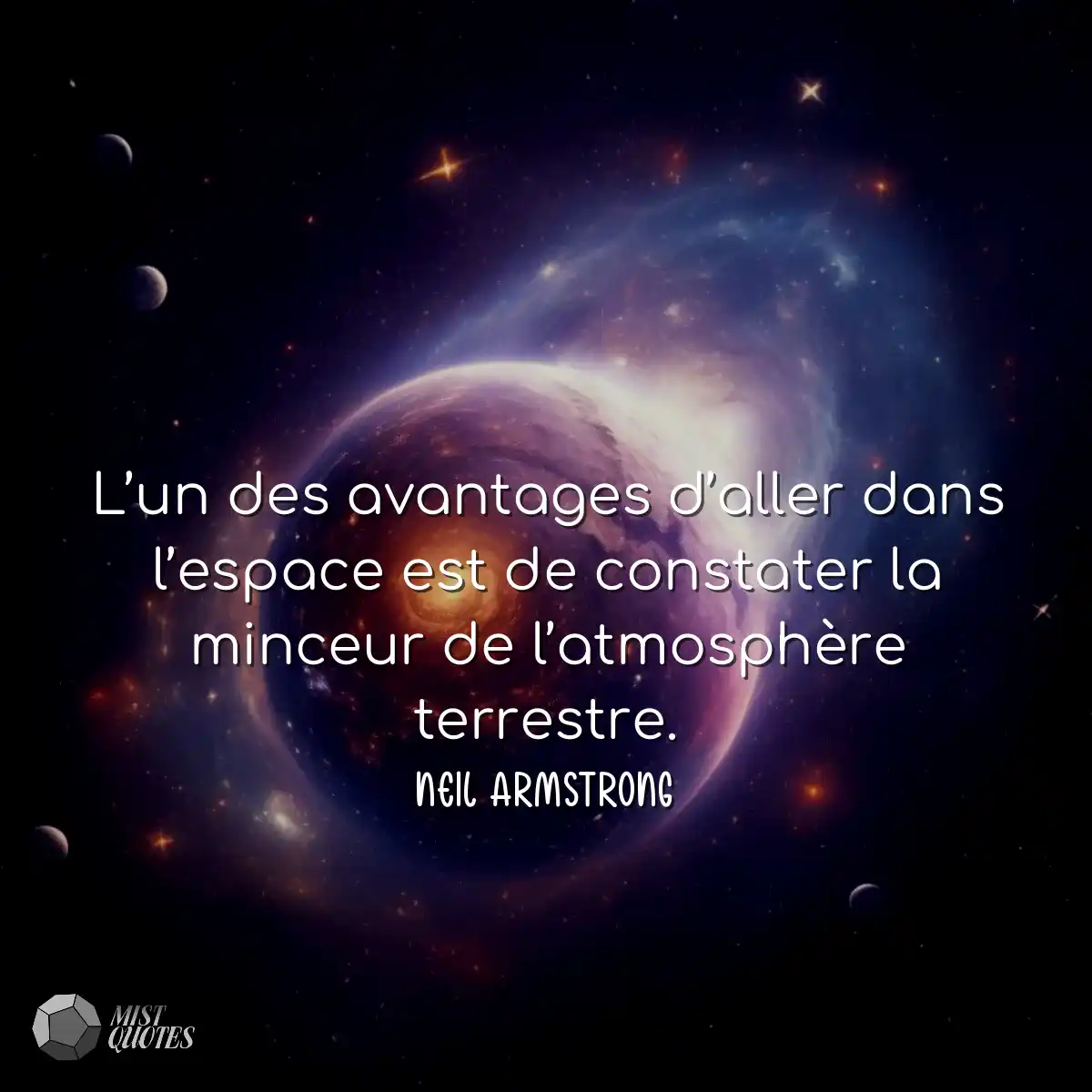 L’un des avantages d’aller dans l’espace est de co