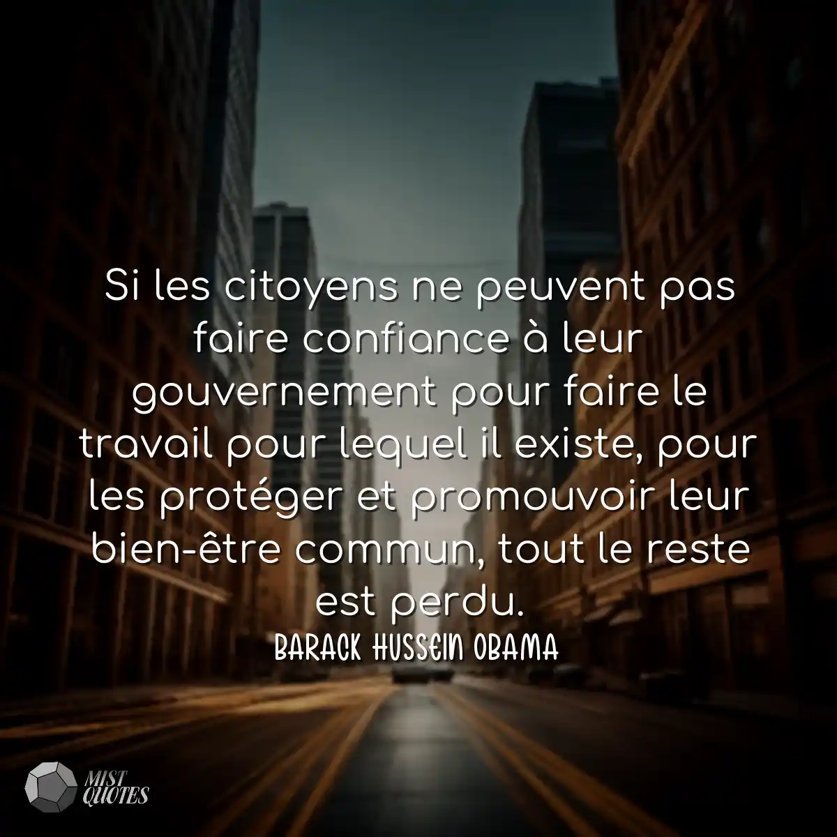 Si les citoyens ne peuvent pas faire con