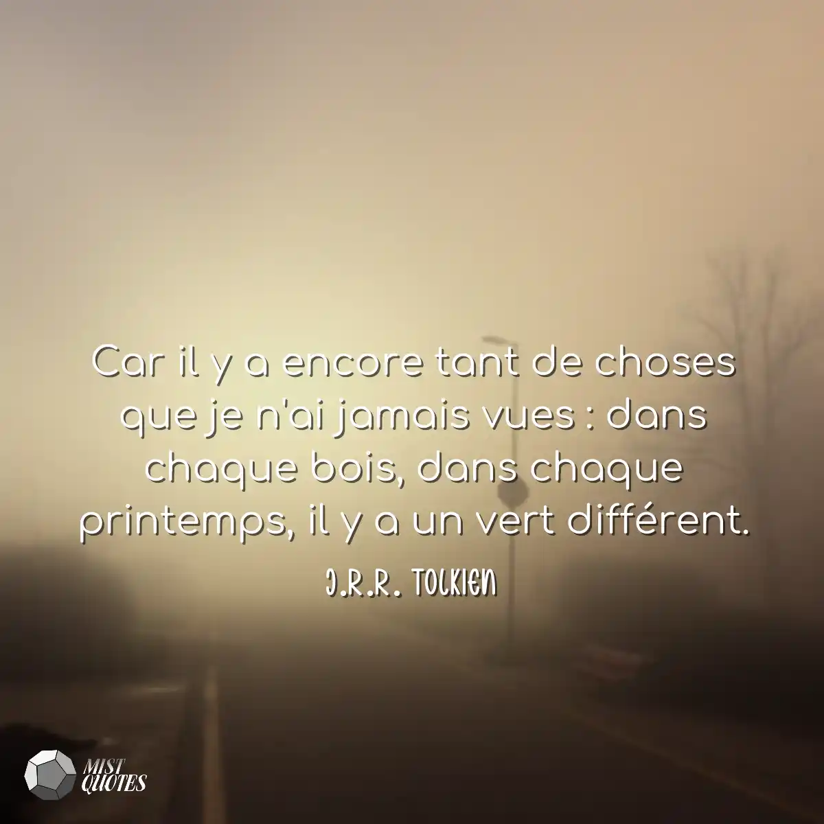 Car il y a encore tant de choses que je 