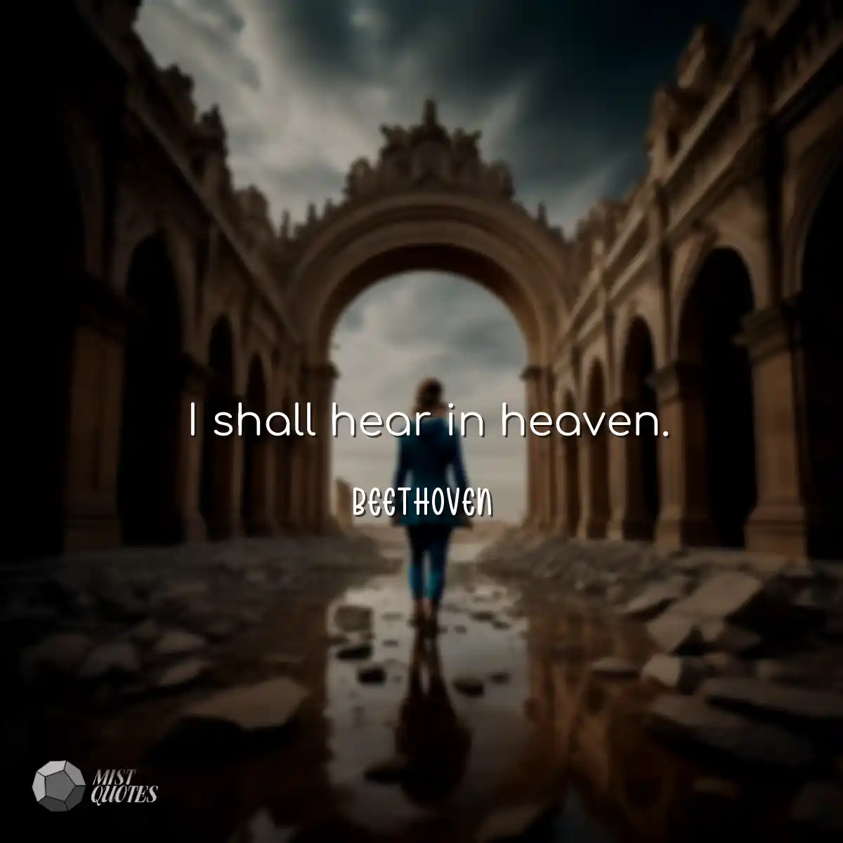 I shall hear in heaven.