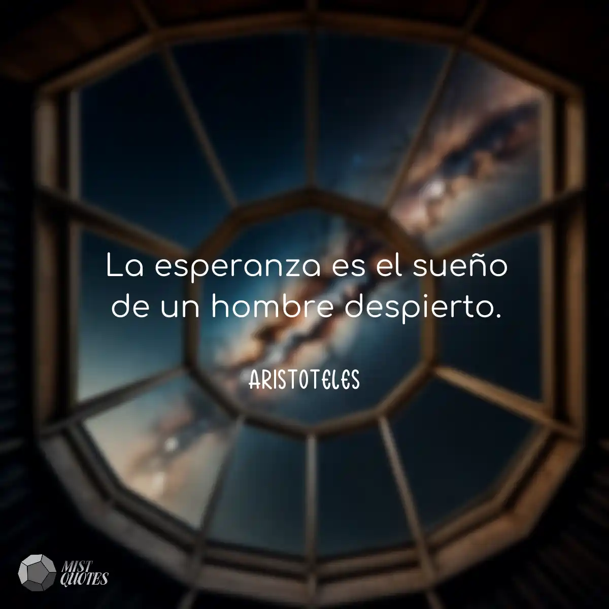 La esperanza es el sueño de un hombre d