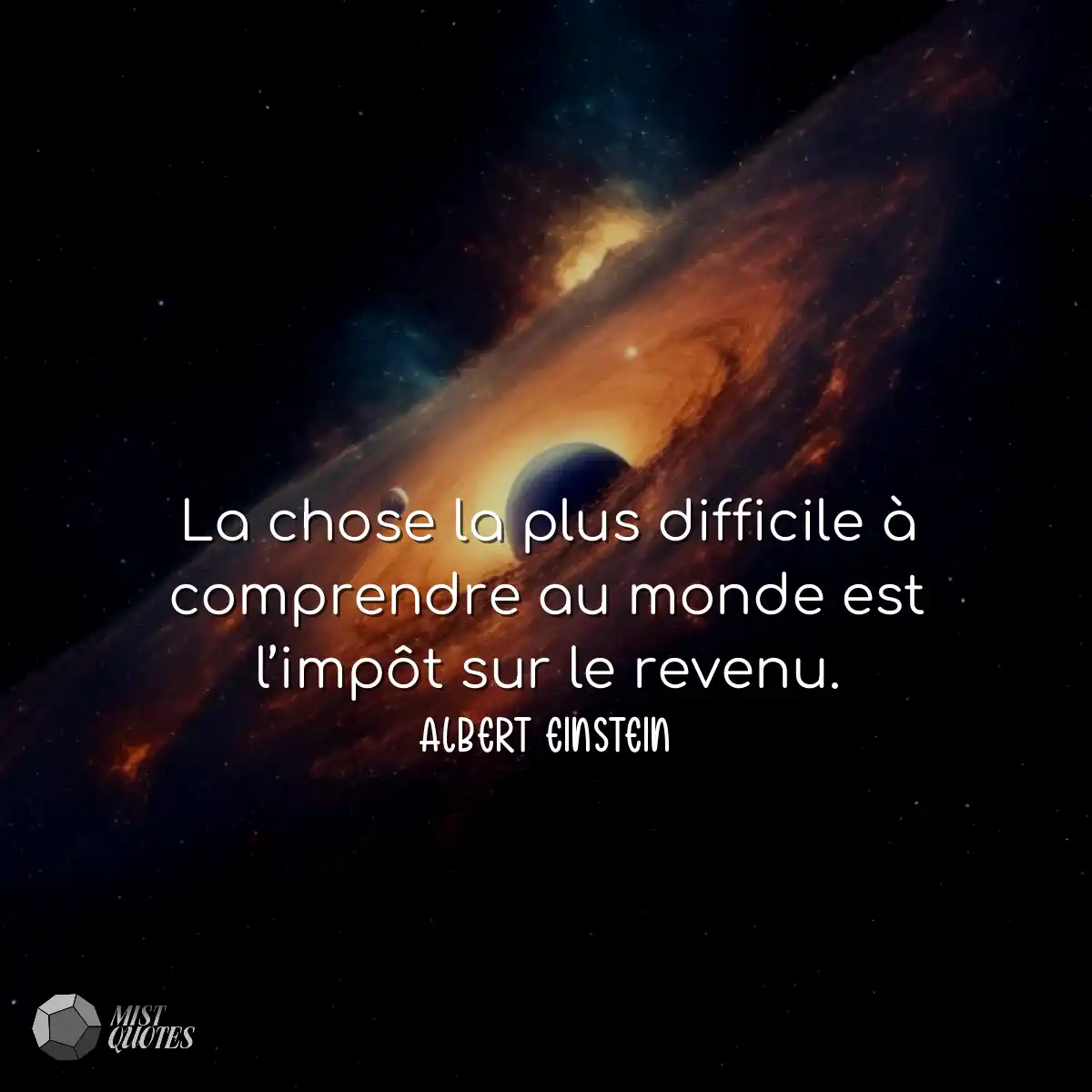 La chose la plus difficile à comprendre au monde e