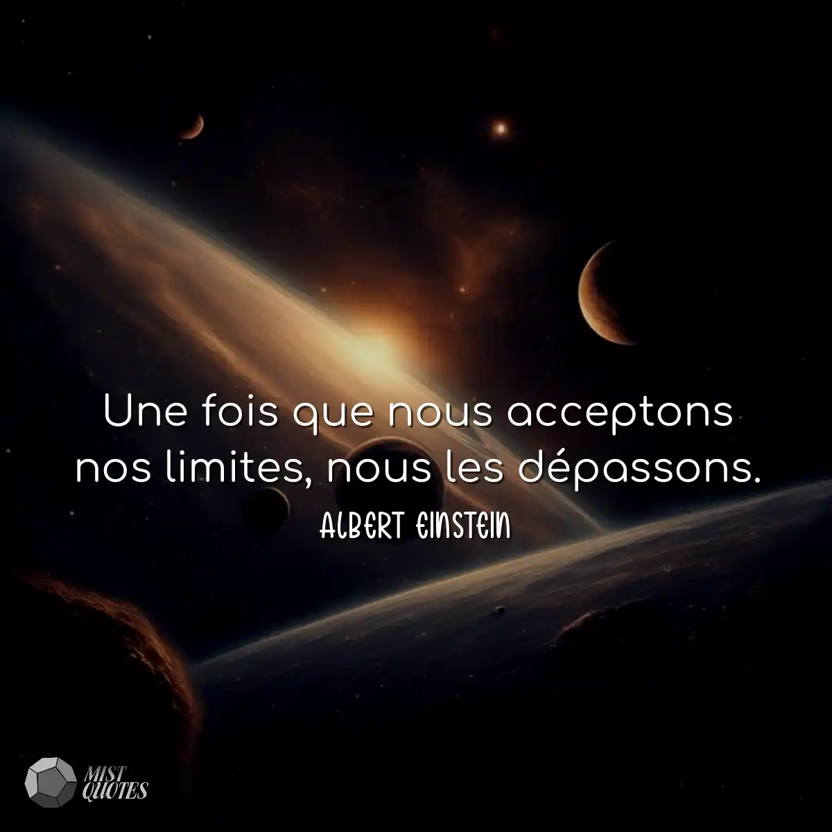 Une fois que nous acceptons nos limites,