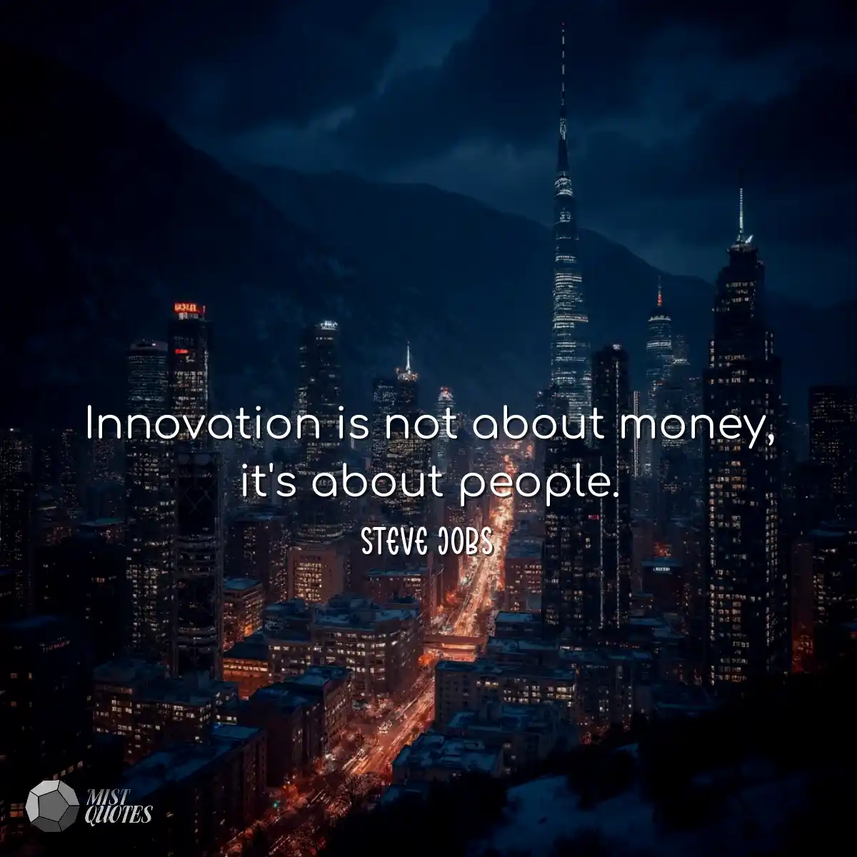 Innovation is not about money, it's abou