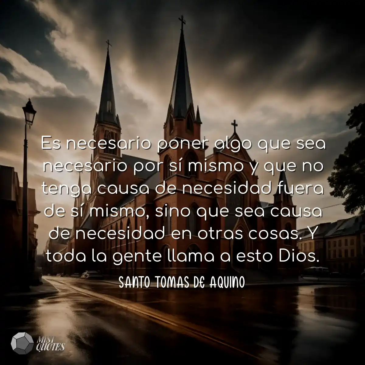 Es necesario poner algo que sea necesario por sí m