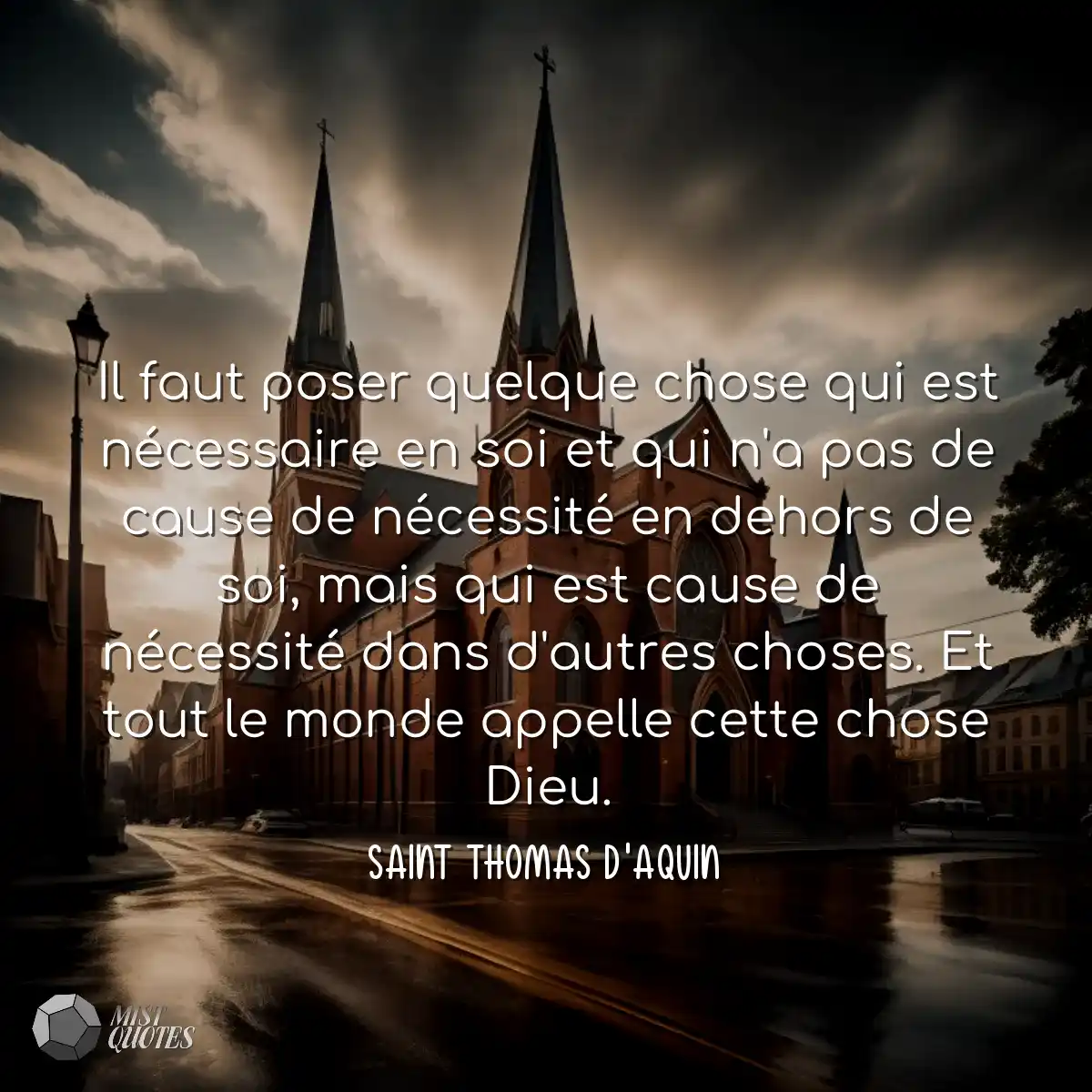 Il faut poser quelque chose qui est néc