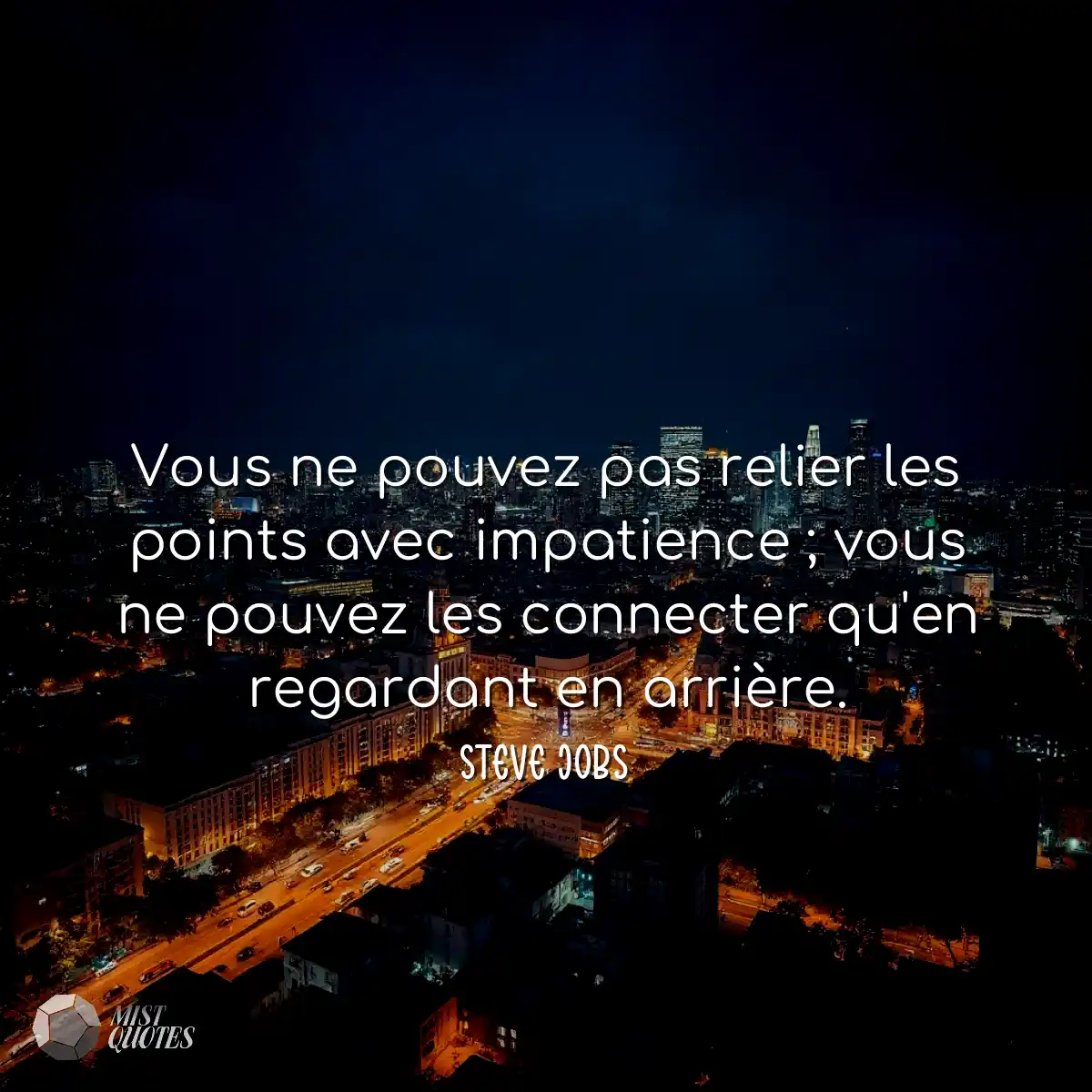 Vous ne pouvez pas relier les points avec impatien