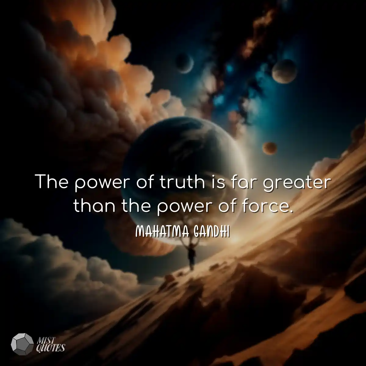 The power of truth is far greater than t