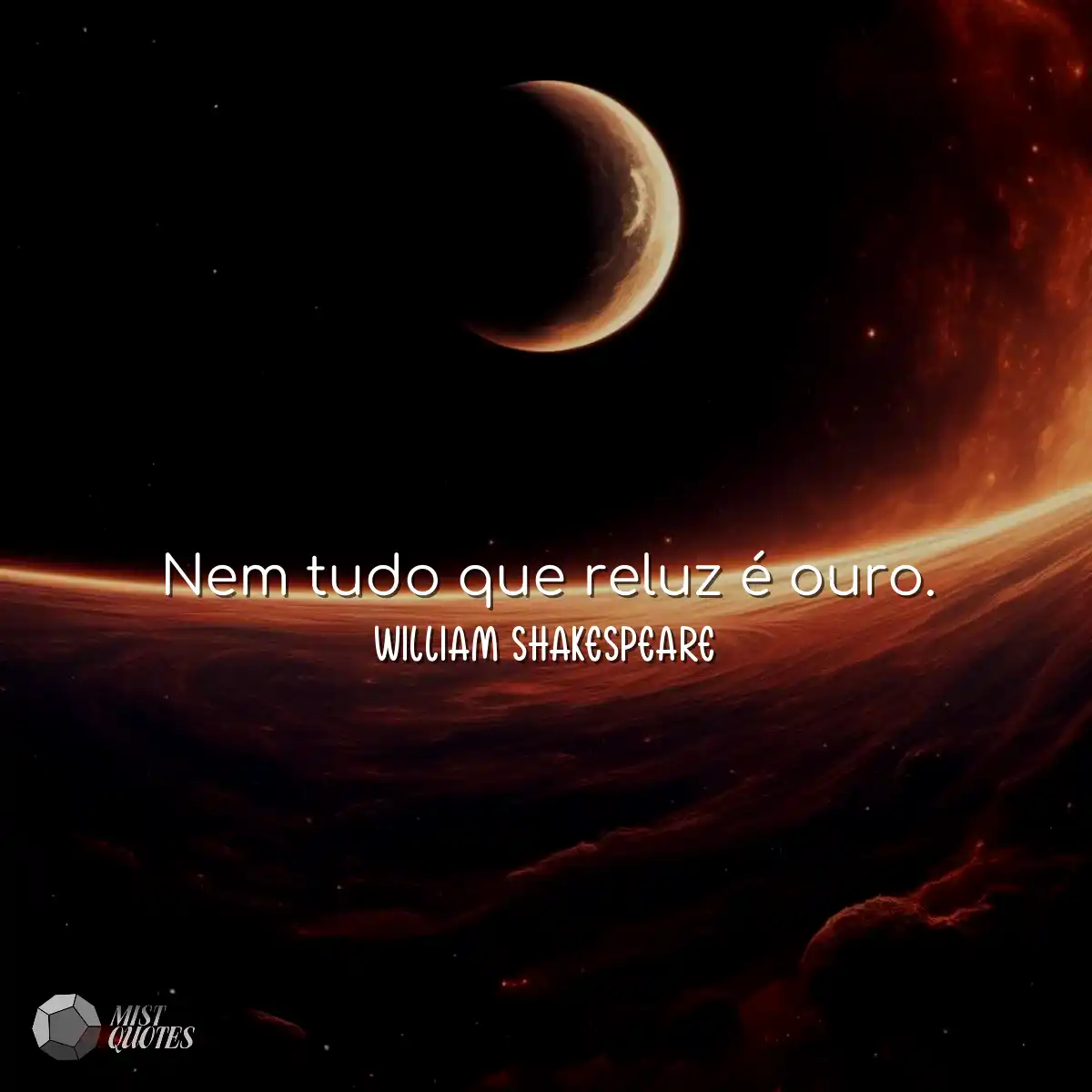 Nem tudo que reluz é ouro.