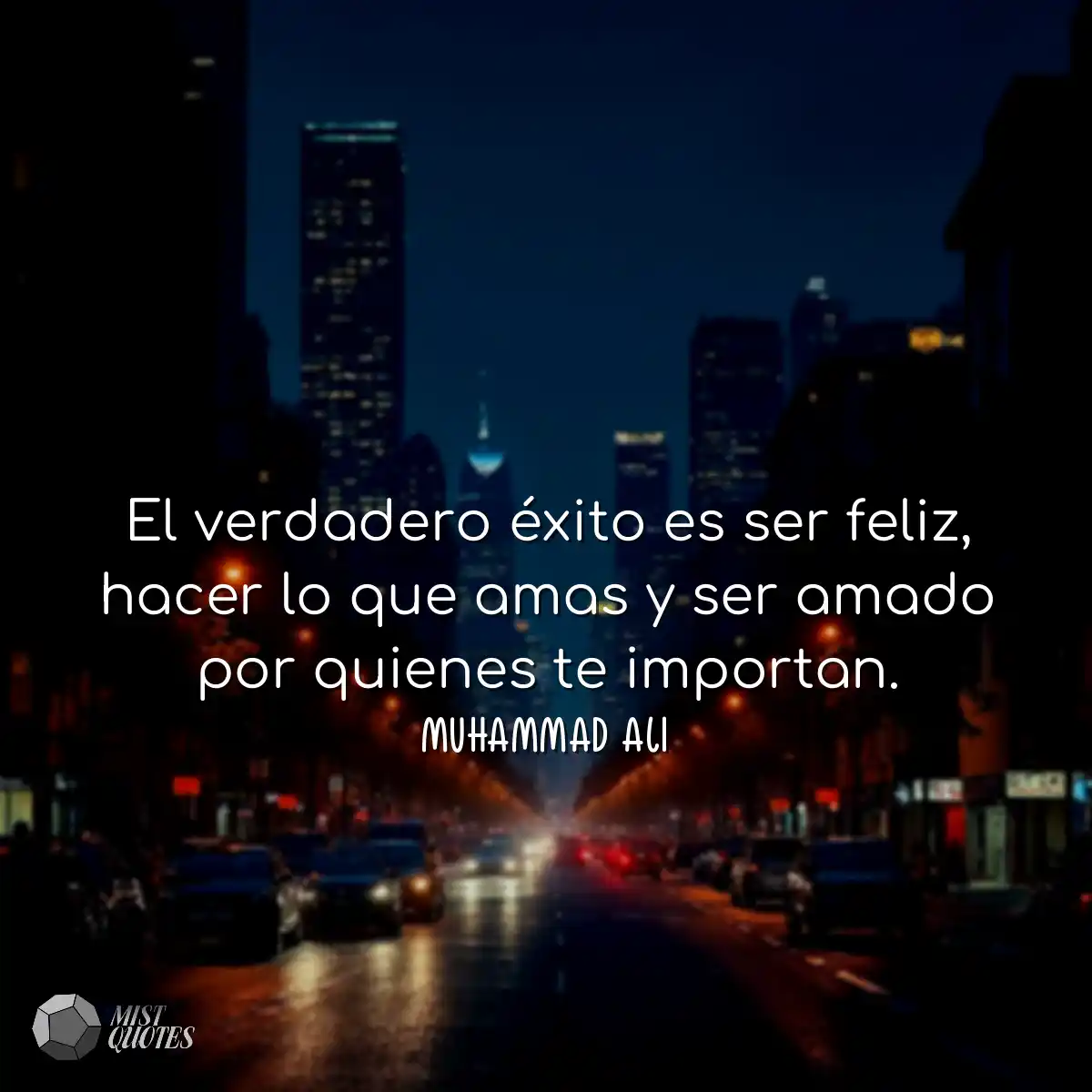 El verdadero éxito es ser feliz, hacer 