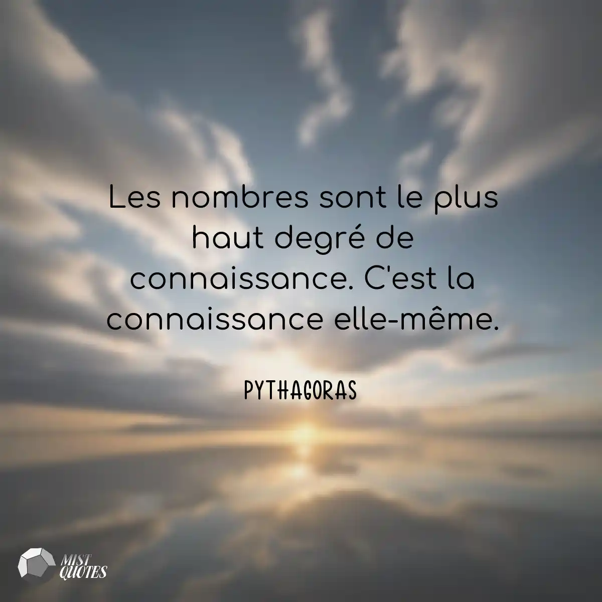 Les nombres sont le plus haut degré de 