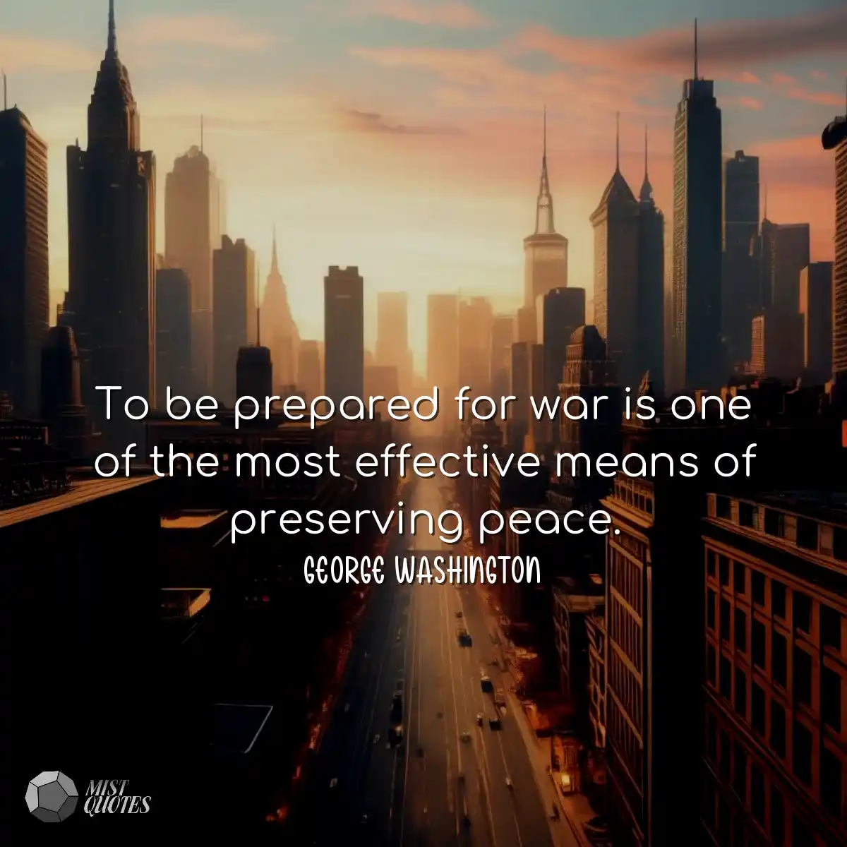 Estar preparado para a guerra é um dos meios mais 