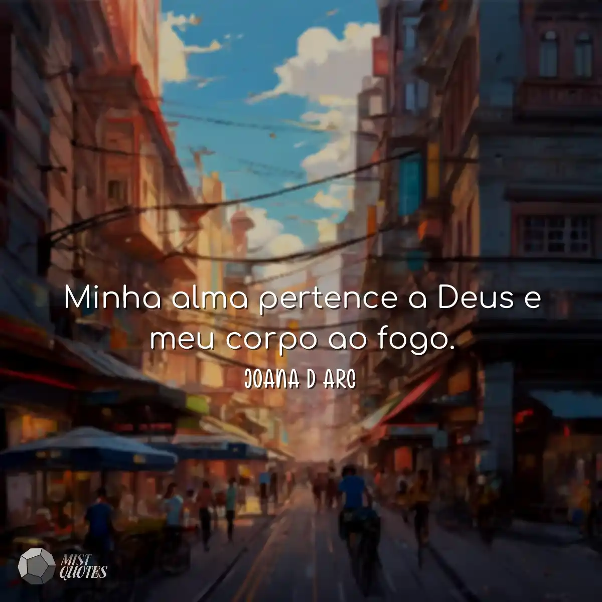Minha alma pertence a Deus e meu corpo a