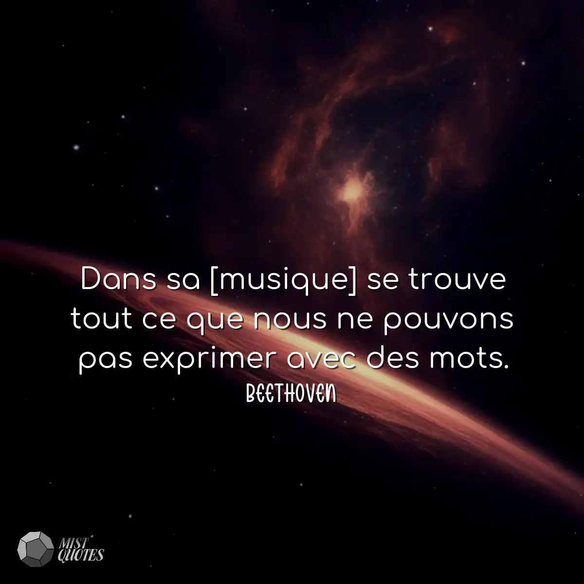 Dans sa [musique] se trouve tout ce que 