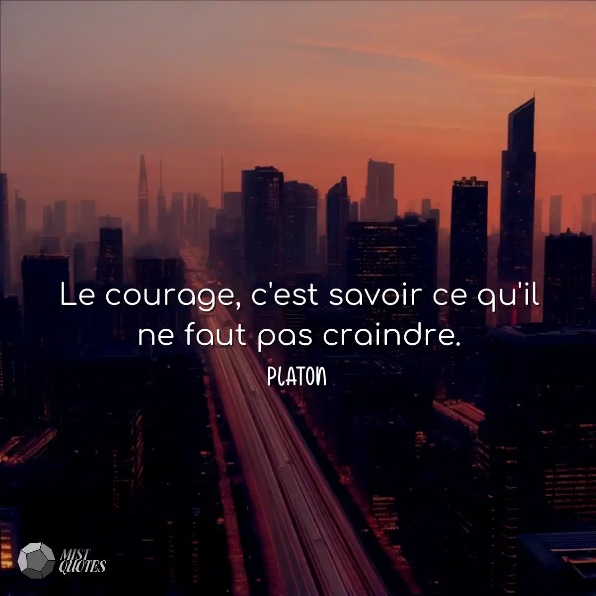 Le courage, c'est savoir ce qu'il ne faut pas crai