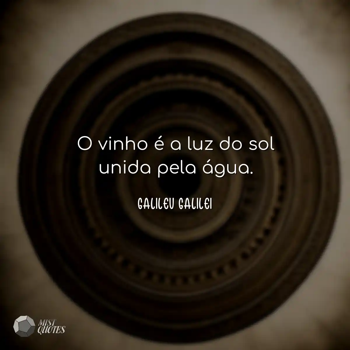 O vinho é a luz do sol unida pela água.