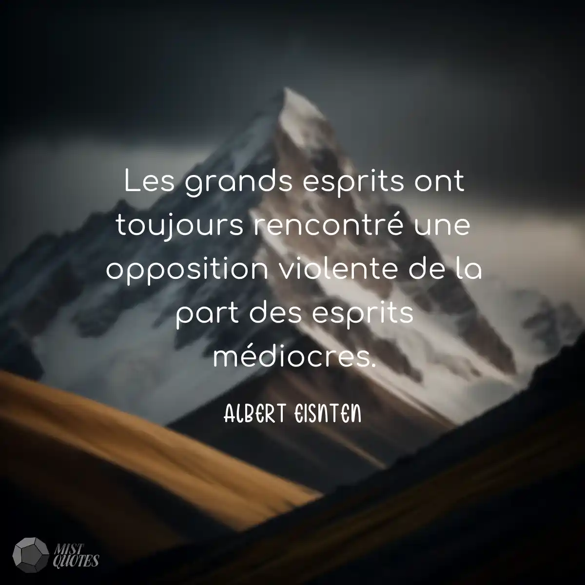 Les grands esprits ont toujours rencontr