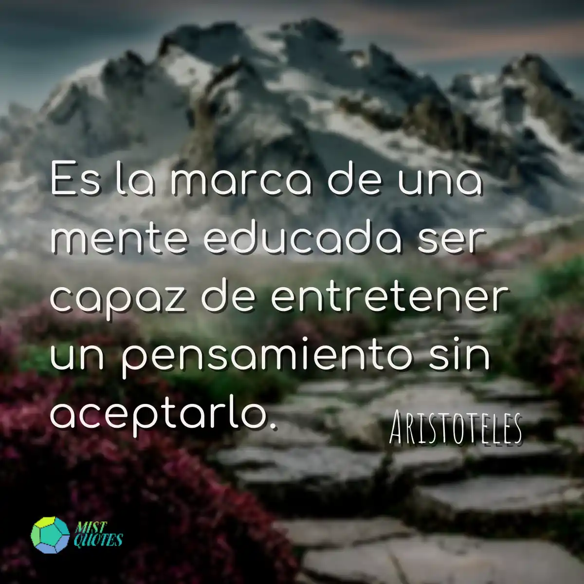 Es la marca de una mente educada ser cap